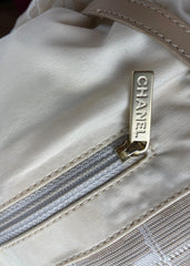 Chanel Travel Line Shoulder Tote Bag โ Beige
