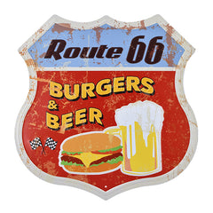 Route 66 Vintage Shield Sign 🛣️ - Vintage Versatile