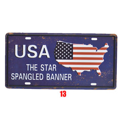 Vintage License Plate โ Retro Wall Decoration ๐