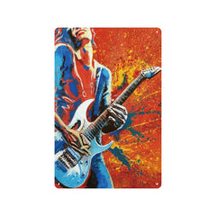 Vintage Rock Tin Sign – Retro Wall Art 🎸