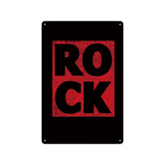 Vintage Rock Tin Sign – Retro Wall Art 🎸