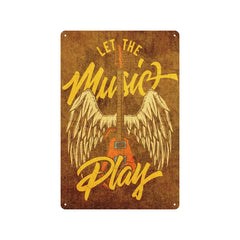 Vintage Rock Tin Sign – Retro Wall Art 🎸