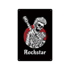 Vintage Rock Tin Sign – Retro Wall Art 🎸