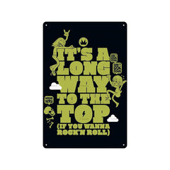 Vintage Rock Tin Sign – Retro Wall Art 🎸