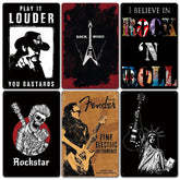 Vintage Rock Tin Sign – Retro Wall Art 🎸 - Vintage Versatile
