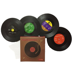 Retro Vinyl Record Coasters 💿 - Vintage Versatile