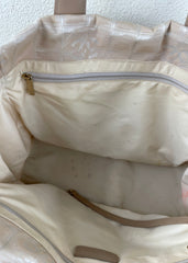 Chanel Travel Line Shoulder Tote Bag โ Beige