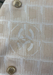 Chanel Travel Line Shoulder Tote Bag โ Beige