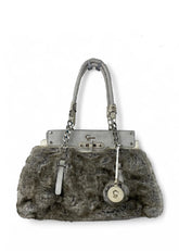 Guess Vintage Fur Effect Bag – Statement Y2K Style - Vintage Versatile