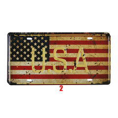 Vintage License Plate – Retro Wall Decoration 🚗 - Vintage Versatile