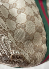 Gucci GG Monogram Canvas Web Stripe Tote Bag – Vintage Classic