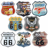 Route 66 Vintage Shield Sign 🛣️ - Vintage Versatile