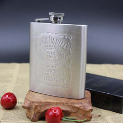 Vintage Stainless Steel Hip Flask 7oz ๐ท