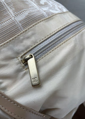 Chanel Travel Line Shoulder Tote Bag โ Beige