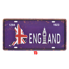 Vintage License Plate โ Retro Wall Decoration ๐