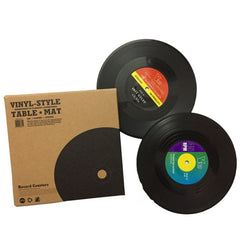 Retro Vinyl Record Coasters 💿 - Vintage Versatile