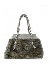 Guess Vintage Fur Effect Bag โ Statement Y2K Style - Vintage Versatile
