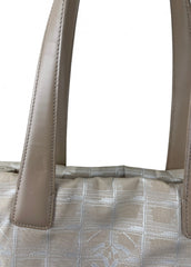 Chanel Travel Line Shoulder Tote Bag โ Beige
