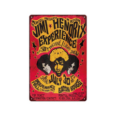 Vintage Rock Tin Sign – Retro Wall Art 🎸