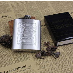 Vintage Stainless Steel Hip Flask 7oz 🍷